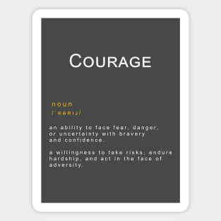 Motivational Word: Courage Magnet